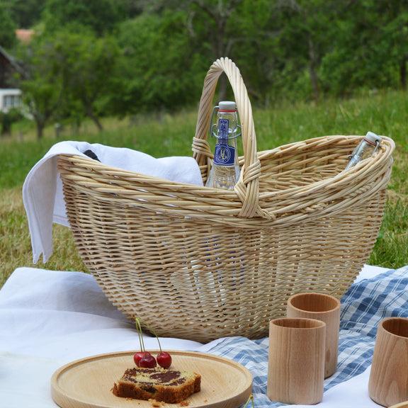 panier en osier pique-nique